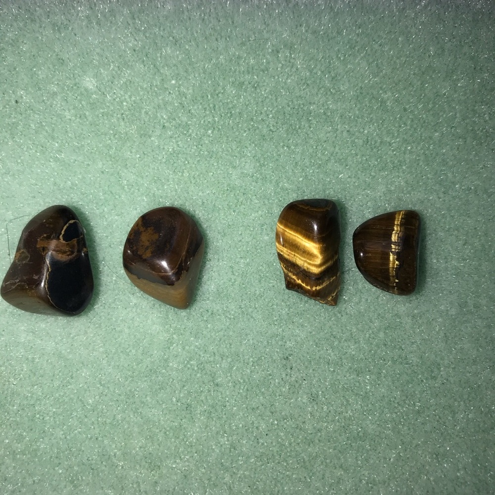 Tiger eye studded earrings